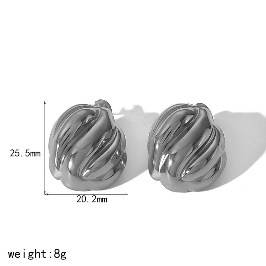 Mélanger les boucles d'oreilles Desogns [304 en acier inoxydable, 18 km plaqués à l'or]