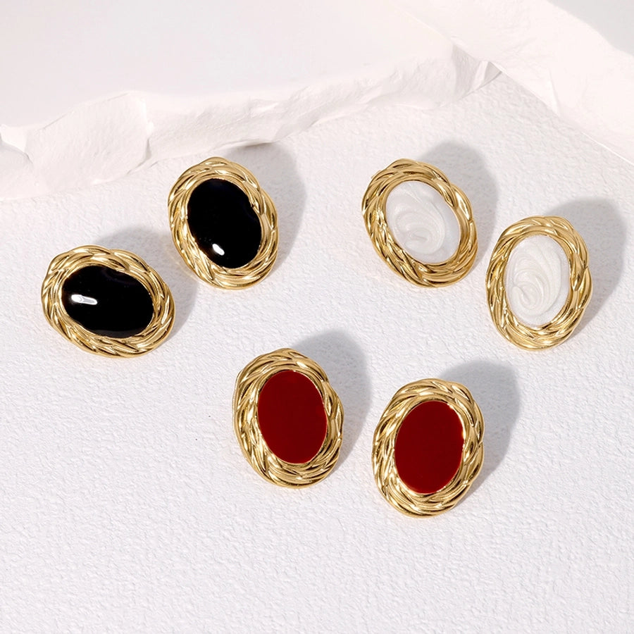 Vintage High-Grade Earrings [Stainless Steel, 18K Gold Plated]