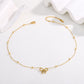 Bow Knot Necklace [304 Stainless Steel,18K Gold Plated]