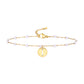 Letter Pearl Anklet [acero inoxidable 201, 18k dorado chapado]