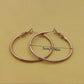 Classic Style Round Hoop Earrings [304 Stainless Steel,18K Gold Plated]