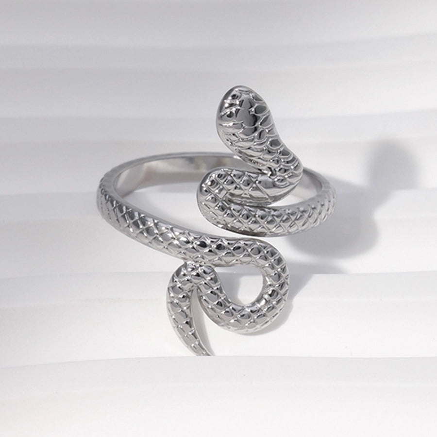 Snake Open Ring [roestvrij staal]