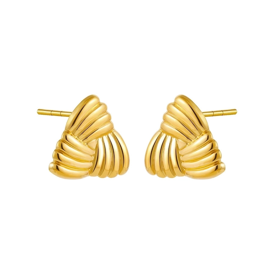 Mix Designs Earrings [Stainless Steel,18K Gold Plated]