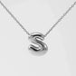 Letter Pendant Necklace [304 Stainless Steel,18K Gold Plated]