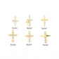 Cross Zircon Pendant Necklace [201,304 Stainless Steel,Copper]