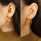 C en forme de boucles d'oreilles de couleur unie [304 en acier inoxydable, 18 km plaqués en or]