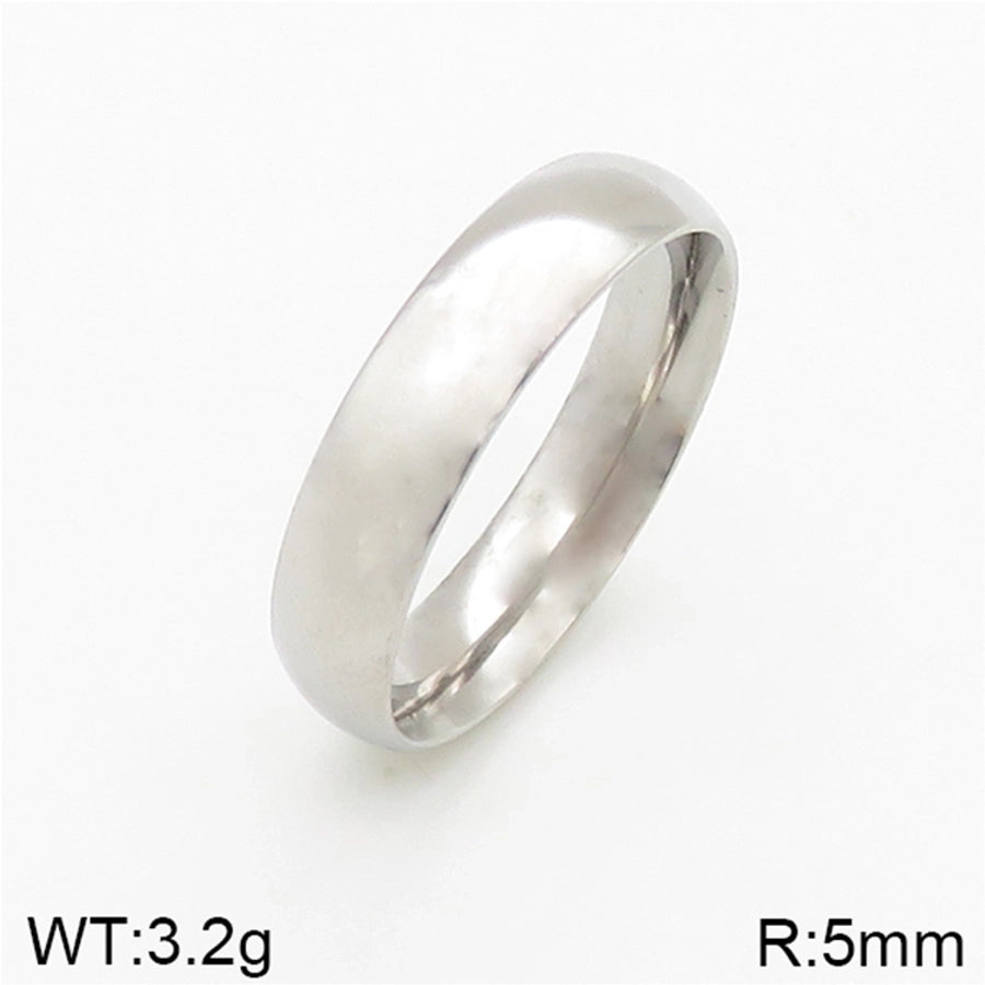 Round Ring [304 Stainless Steel 18K Gold Plated]