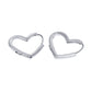 Hollow Heart Shape Earrings [201 Stainless Steel,18K Gold Plated]