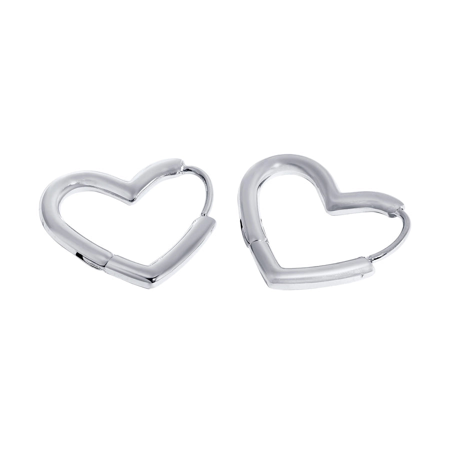 Hollow Heart Shape Earrings [201 Stainless Steel,18K Gold Plated]