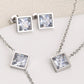 Zircon Inlay Jewelry Sets [304 Stainless Steel]