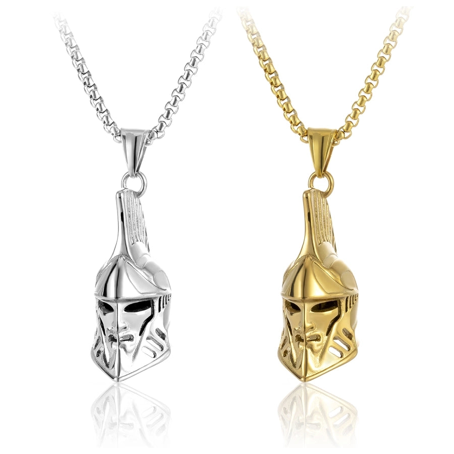 Hip-Hop Retro Solid Color Pendant Necklace [304 Stainless Steel]