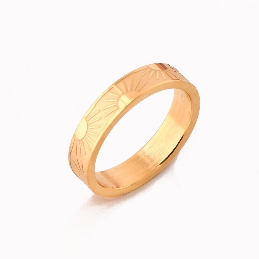 Shiny Sun Star Ring [304 Stainless Steel 18K Gold Plated]