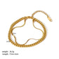 Various Styles Chain Bracelets [201 Stainless Steel,18K Gold Plated]