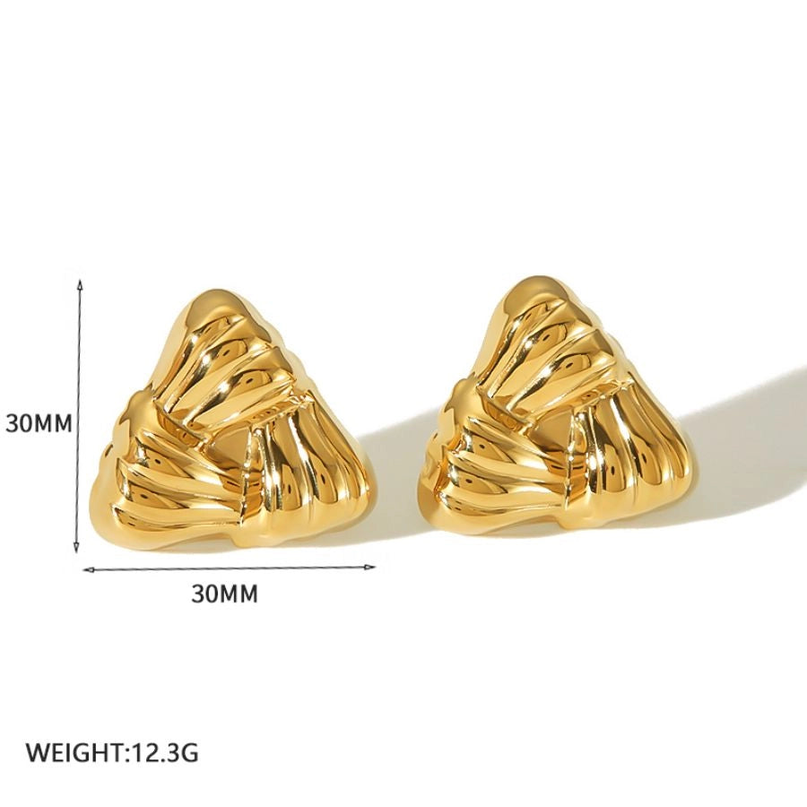 Mescola gli orecchini Desogns [304 acciaio inossidabile, oro 18K placcato]