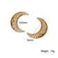 Moon Earrings [304 Stainless Steel,18K Gold Plated]