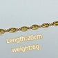 Novelty Chain Bracelet [304 Stainless Steel,18K Gold Plated]