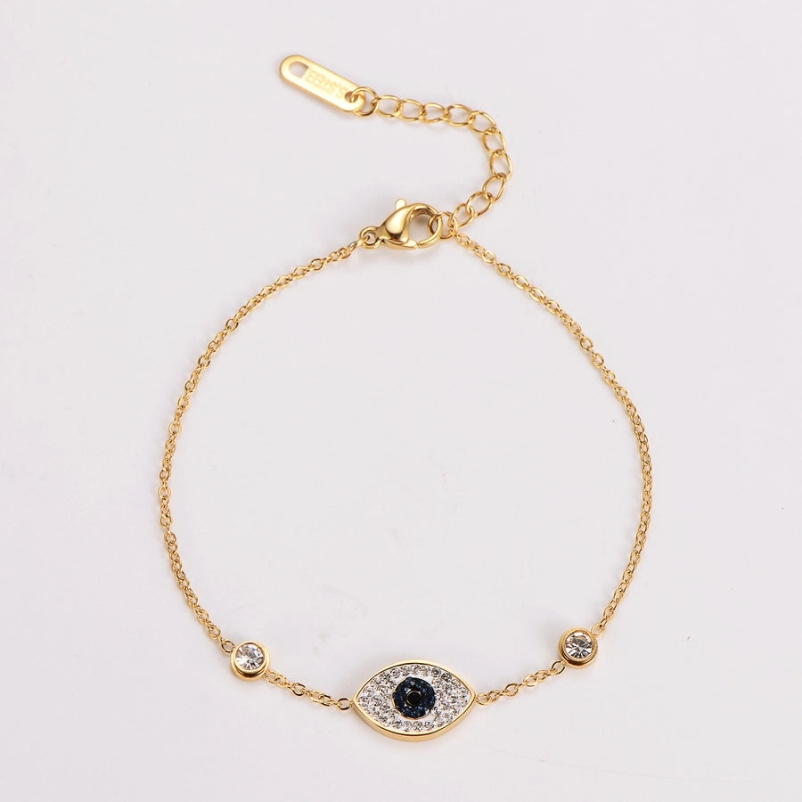 Eye Zircon Bracelet [304 Stainless Steel]