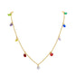 Collier de zircon ovale [304 en acier inoxydable]