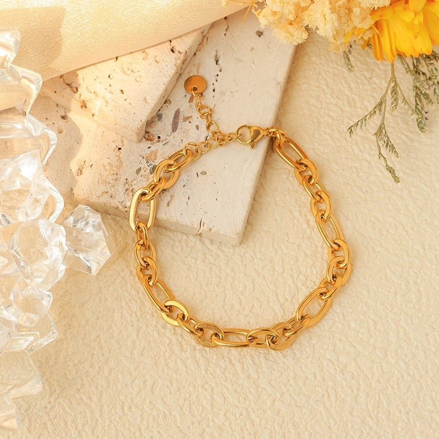 Chain Bracelets [304 Stainless Steel,14K Gold Plated]