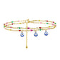 Colorful devil's eye Anklet [Stainless Steel]