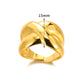 Mix Designs Ring [304 Stainless Steel 18K Gold Plated]