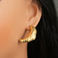 Croissant Earrings [304 Stainless Steel,18K Gold Plated]