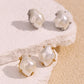 Irregular Pearl Earrings [304 Stainless Steel,18K Gold Plated]