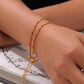 Colorful Seed Bead Bracelet/Anklet/Necklace [304 Stainless Steel,18K Gold Plated]