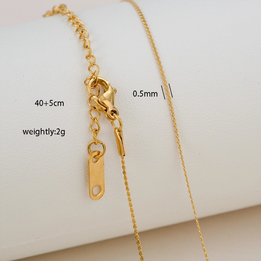 Chain Necklace [304 Stainless Steel,18K Gold Plated]