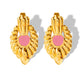 Vintage Enamel Earrings [304 Stainless Steel,18K Gold Plated]