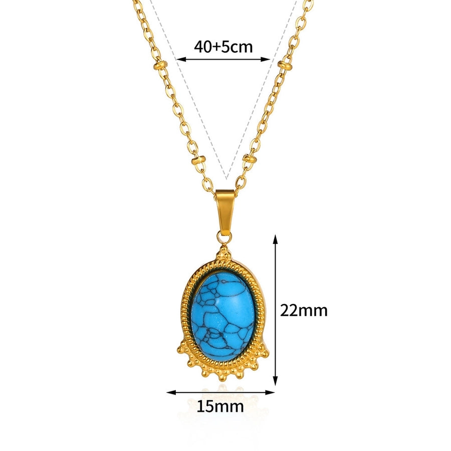 Jewelry Bohemian Round 304 Stainless Steel Plating Pendant Necklace