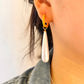 Pendientes de caída de perlas de color [acero inoxidable 201, 18k dorado chapado]