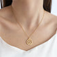 Spiral Necklace [304 Stainless Steel,18K Gold Plated]