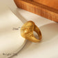 Vintage Style Exaggerated Oval rings  [304 Stainless Steel 18K Gold Plated]