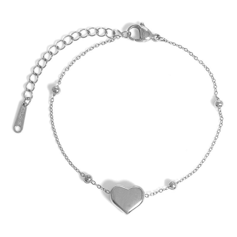 Heart Shape Chain Bracelet [304 Stainless Steel]