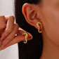 Hippocampus Earrings [304 Stainless Steel,18K Gold Plated]