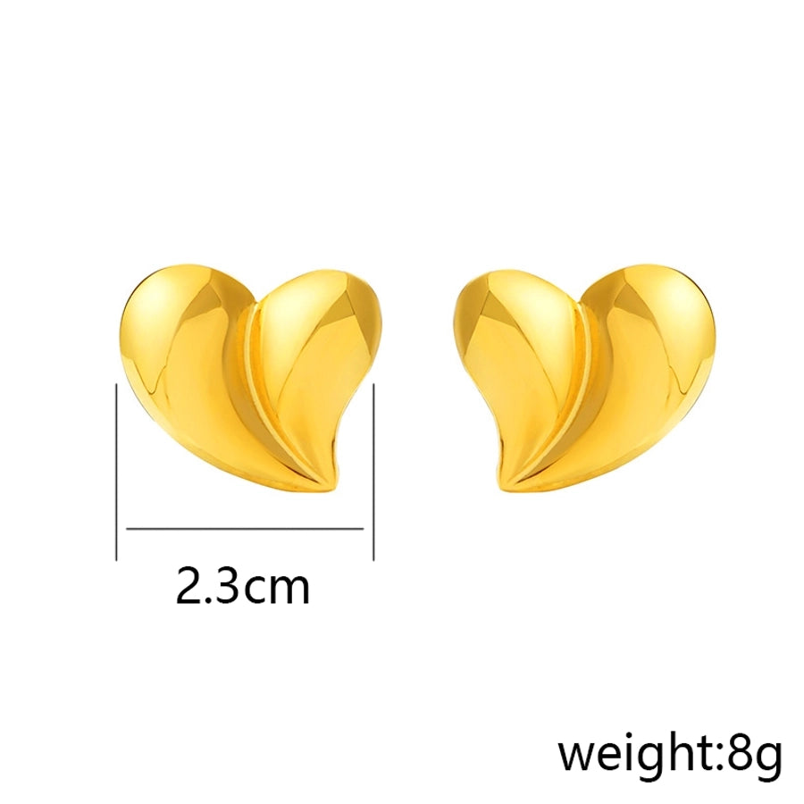 Szív alakú fülbevalók [304 rozsdamentes acél]