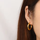 Twisted Hoop Earrings [304 Stainless Steel,18K Gold Plated]