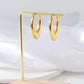 Rhombus Earrings [316 Stainless Steel,18K Gold Plated]