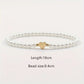 Letter Heart Shape Artificial Pearl Bracelets [304 Stainless Steel]