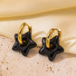 Star Enamel Earrings [316L Stainless Steel, 18K Gold Plated]