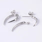 Skull Plating Ear Studs 1 Piece [304 Stainless Steel 18K Gold Plated]