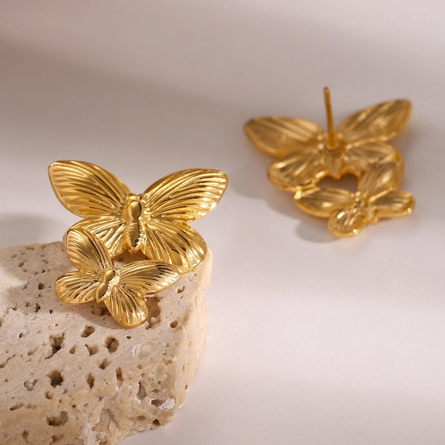 Butterfly Earrings [304 Stainless Steel]