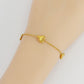 Three Heart Bracelet [304 Stainless Steel,18K Gold Plated]