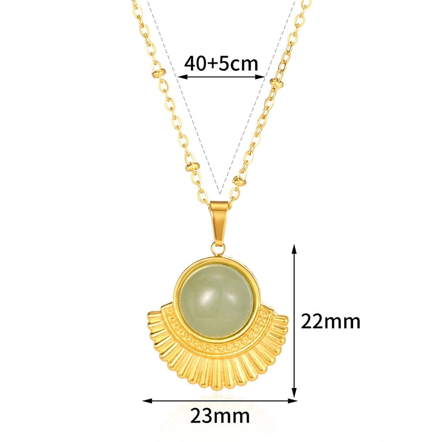 Jewelry Bohemian Round 304 Stainless Steel Plating Pendant Necklace