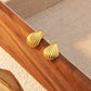 Marine Style Shell Earrings [304 Stainless Steel,18K Gold Plated]