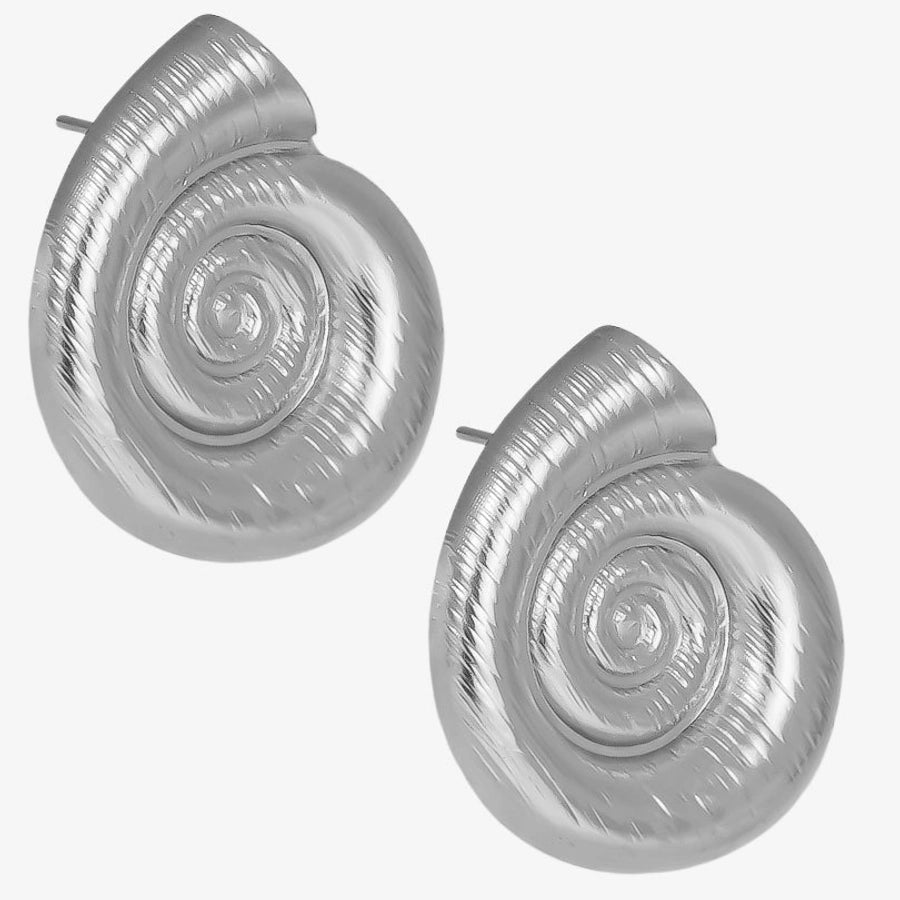 Conch Irregular Earrings [304 Stainless Steel,18K Gold Plated]