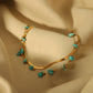 Turquoise Stones Anklet [304 Stainless Steel]