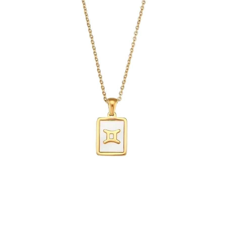 Collana a conchiglia costellazione [acciaio inossidabile 304, oro 18K placcato]