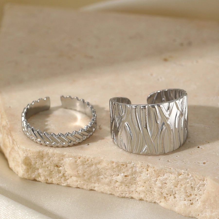 Irregular Ring Set Ring [304 Stainless Steel]